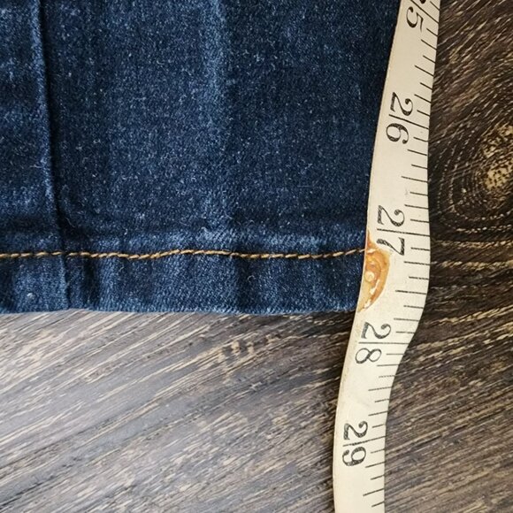 Forever Twenty One Skinny Jeans Women's Size 26 Blue Low Rise Dark Wash 5-Pocket - Picture 4 of 5